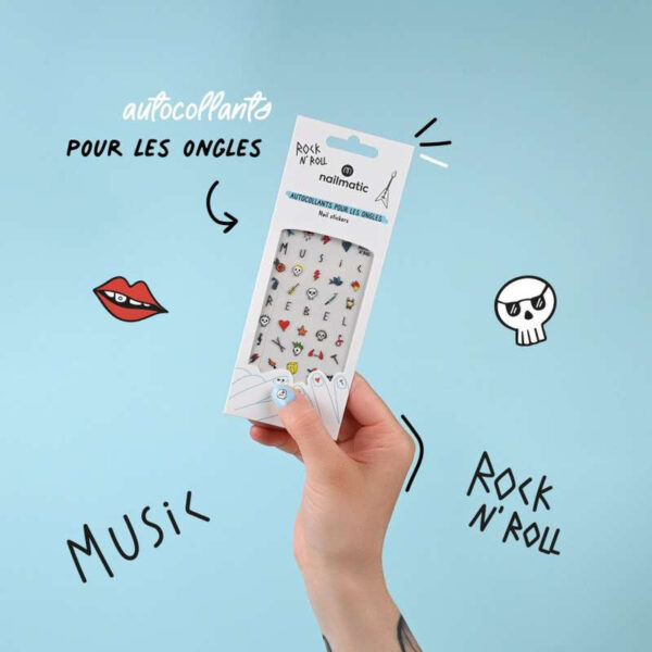 55 NAIL STICKERS ROCK