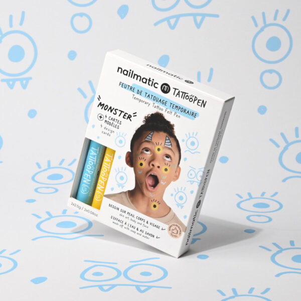 Kit Nailmatic Tattoopen MONSTER + 5 cartes