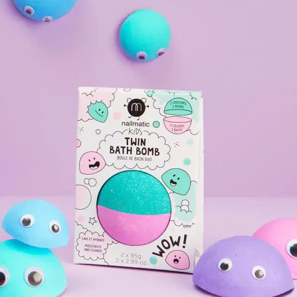 PINK AND LAGOON GREEN BATH BOMB – Image 2