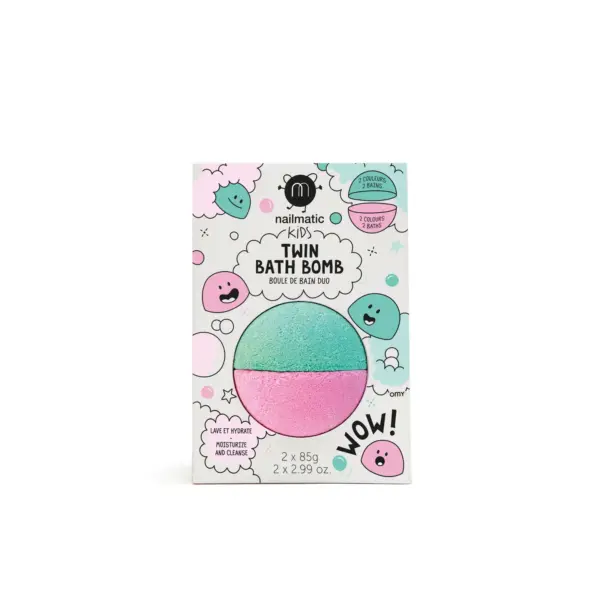 PINK AND LAGOON GREEN BATH BOMB