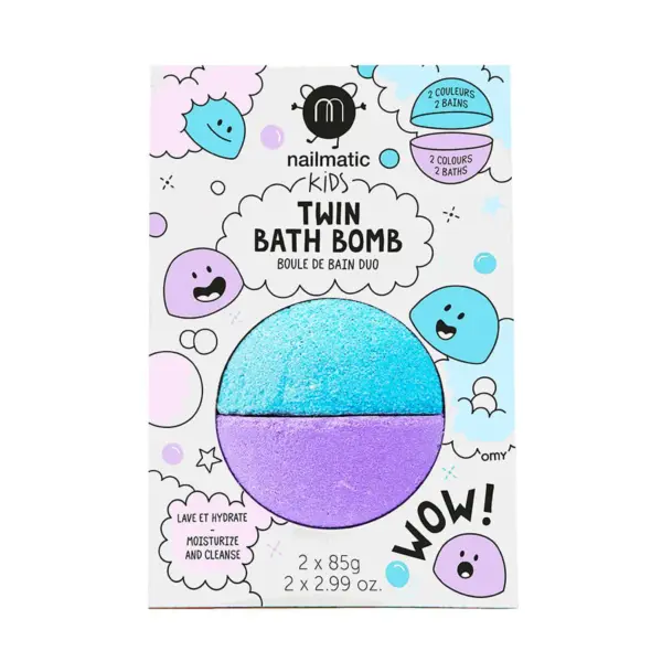 BLUE AND VIOLET BATH BOMB